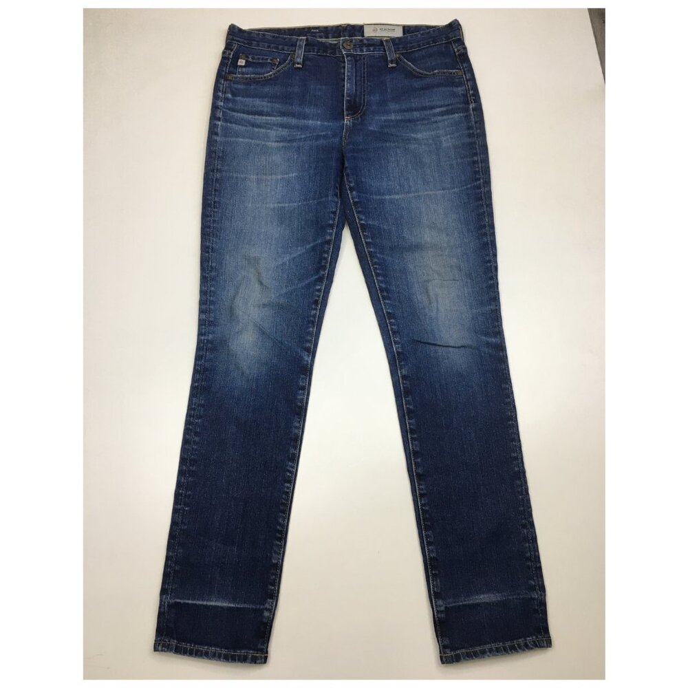 AG ADRIANO GOLDSCHMIED Medium Wash Whiskers FAYE Cigarette Leg 5 Pocket Jeans